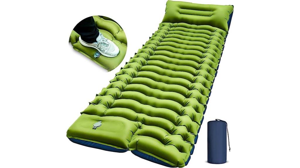 self inflating camping sleeping pad