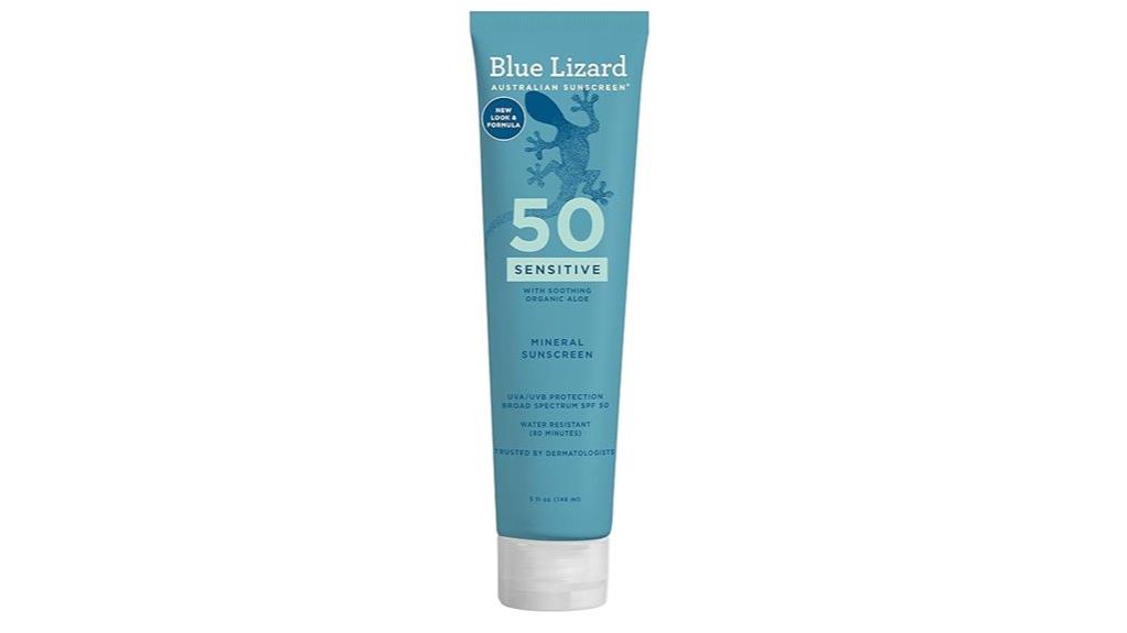 sensitive mineral sunscreen spf