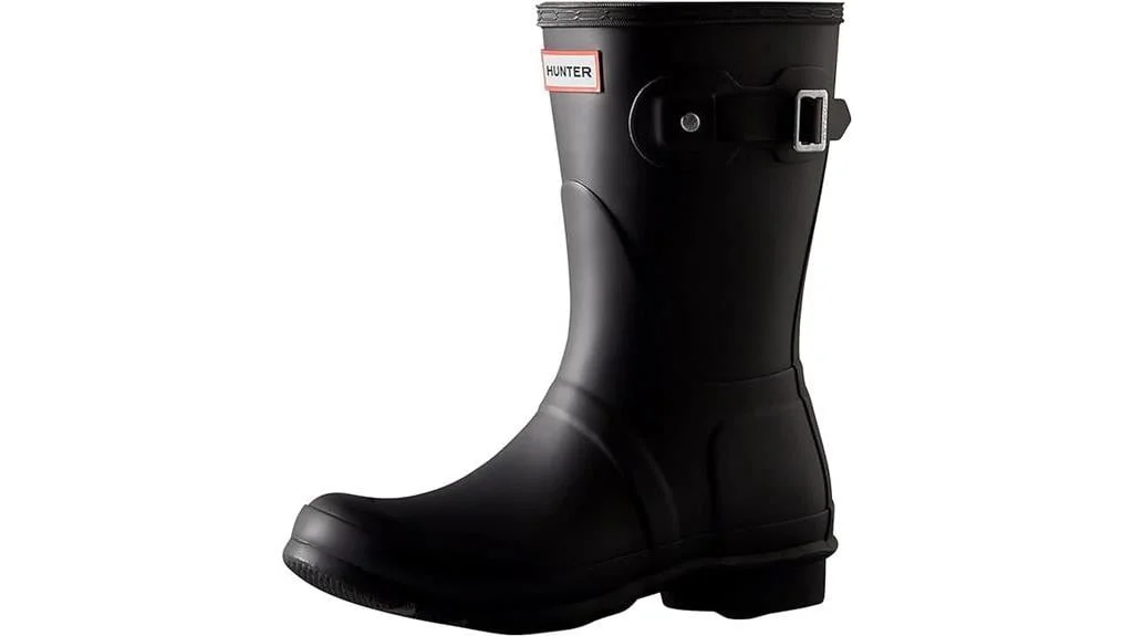 short glossy snow boot