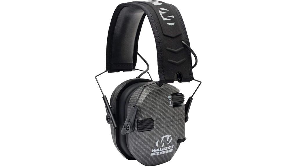 slim electronic earmuffs for hunting