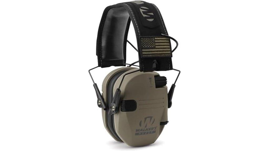 slim electronic earmuffs for shooting