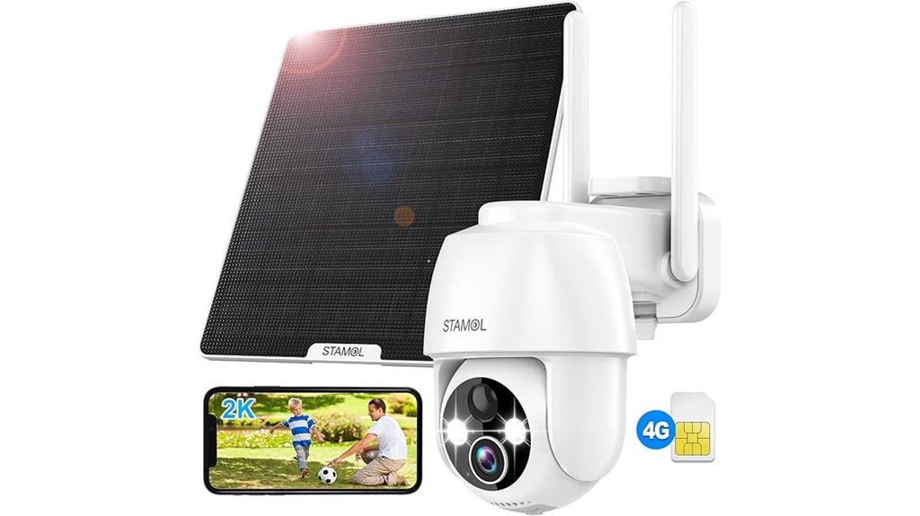 solar powered cellular security camera