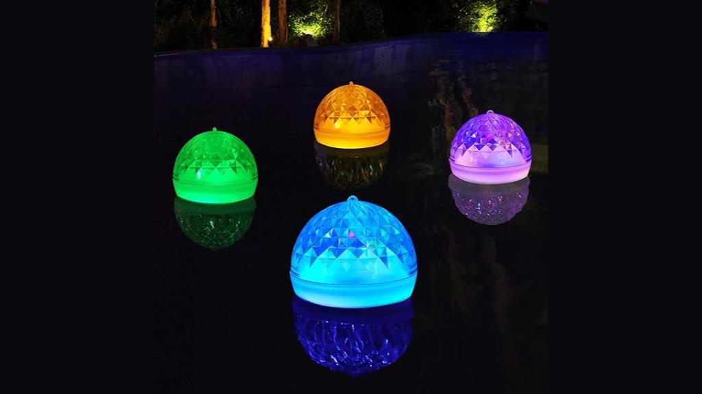 solar powered color changing pool lights