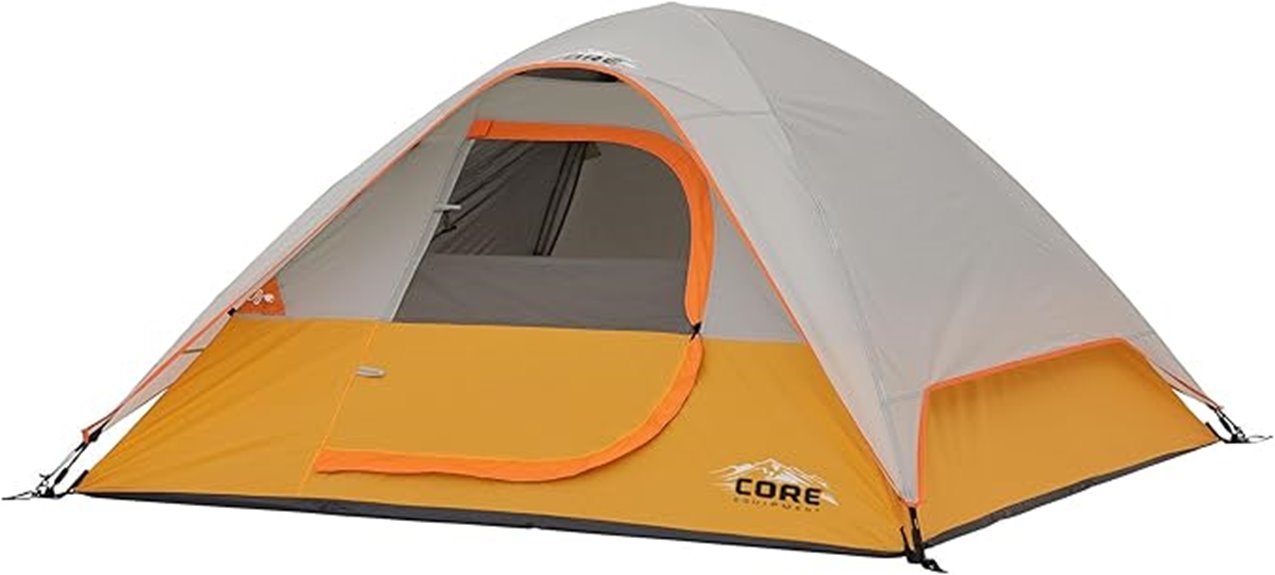 spacious family camping tent