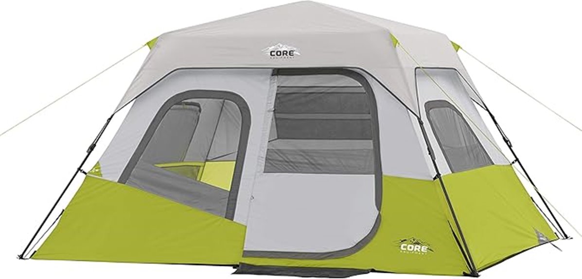 spacious family camping tent