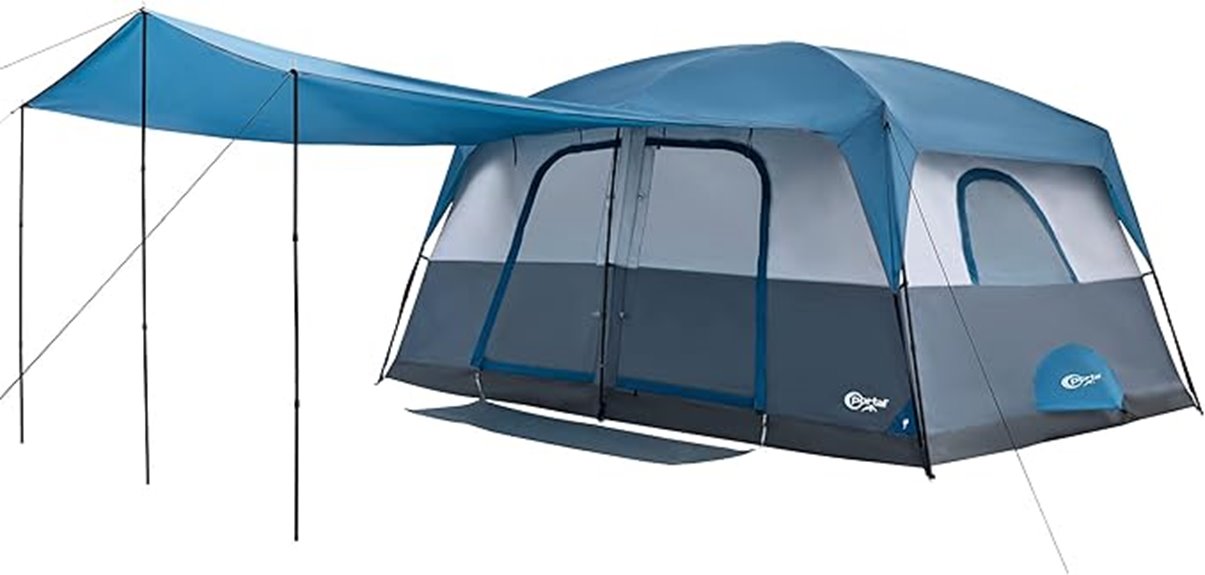 spacious family camping tent