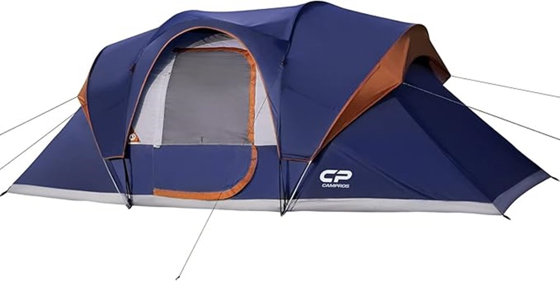 spacious family camping tent
