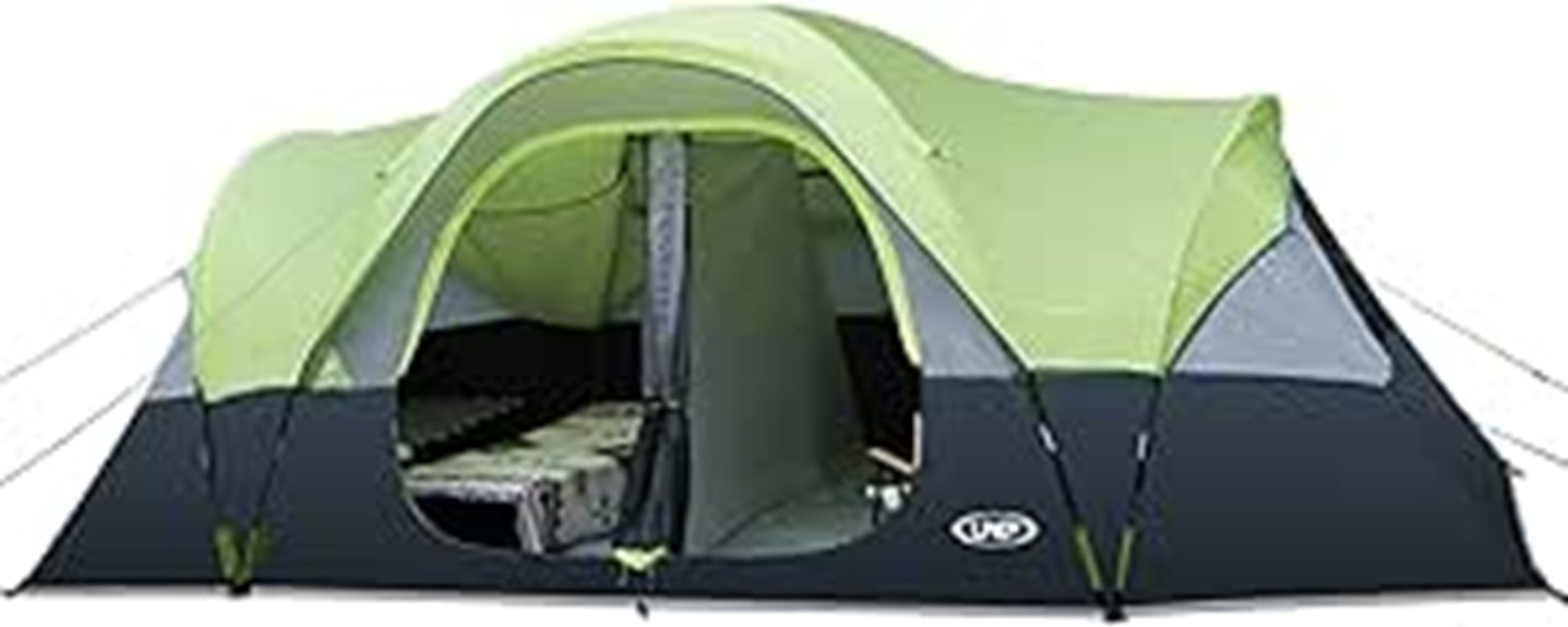 spacious waterproof family tent