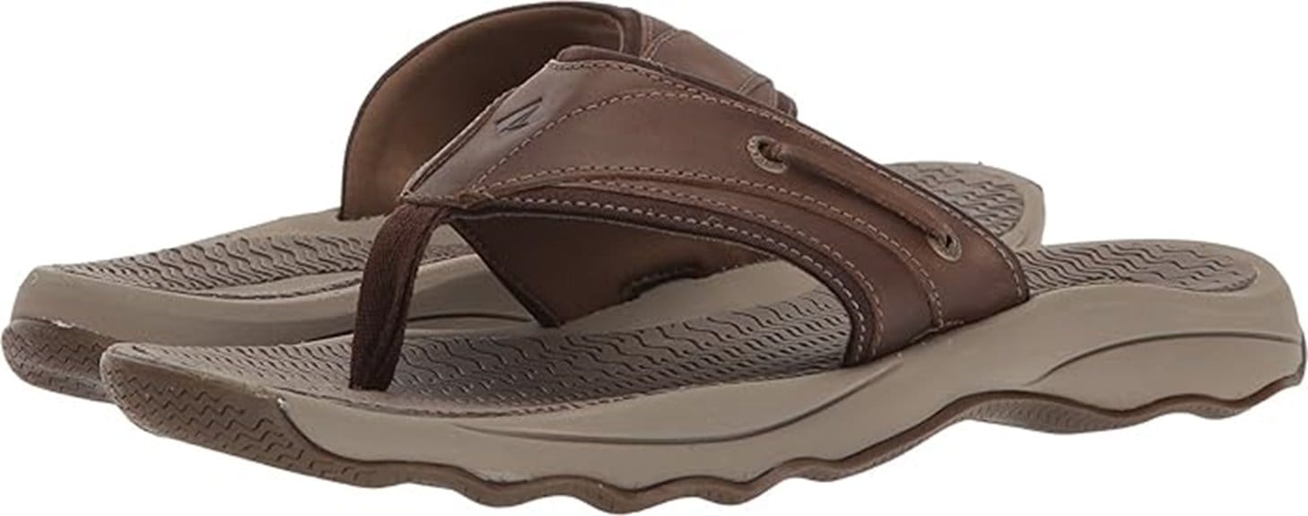 sperry thong sandals for men