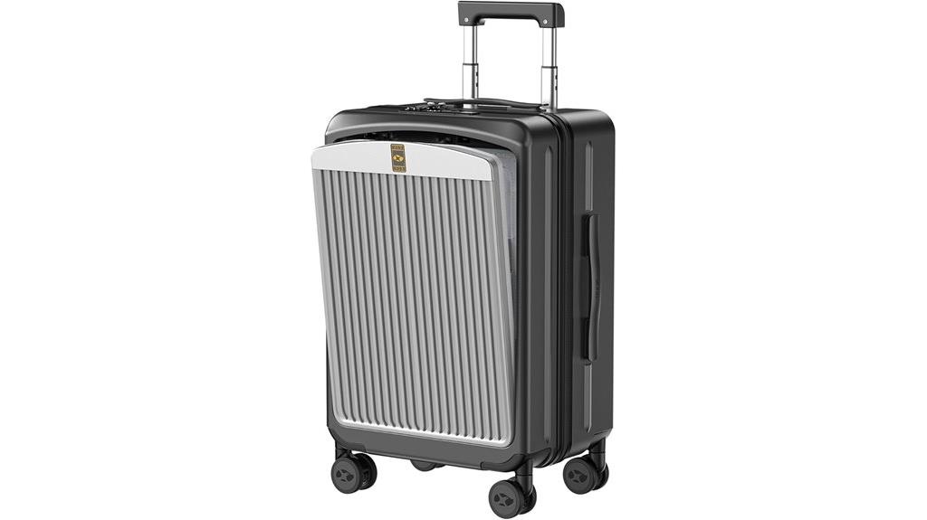 spinner luggage with lock