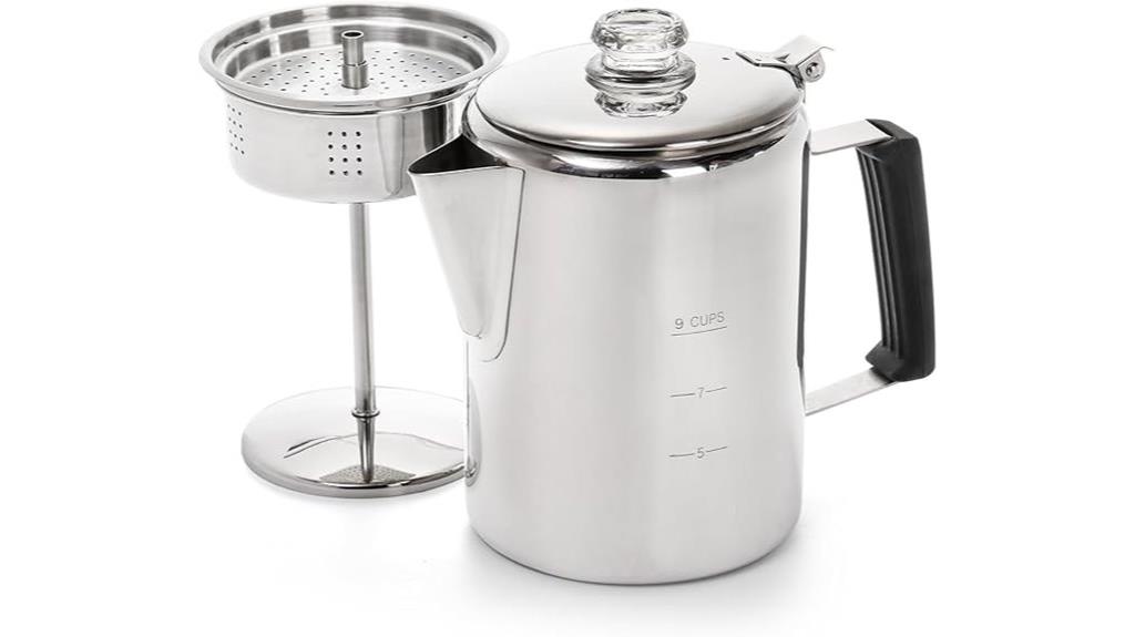 stainless steel camping pot