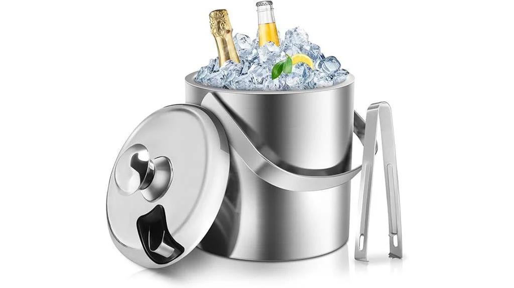 stainless steel ice bucket
