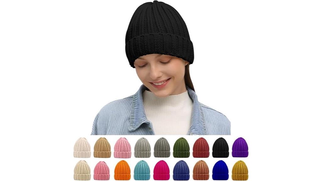 stylish cable knit beanie