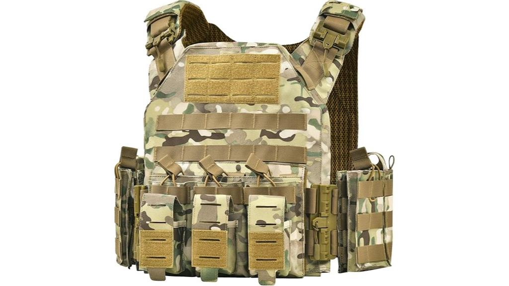 tactical camo weighted vest