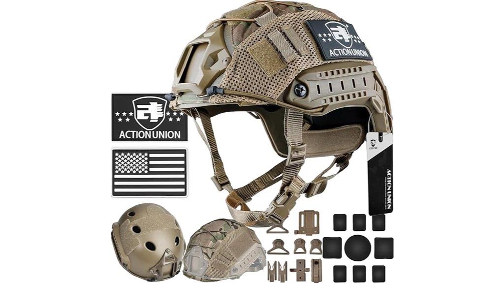 tactical paintball helmet set