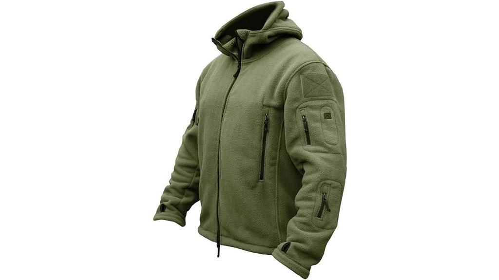 tactical warm fleece hoodie