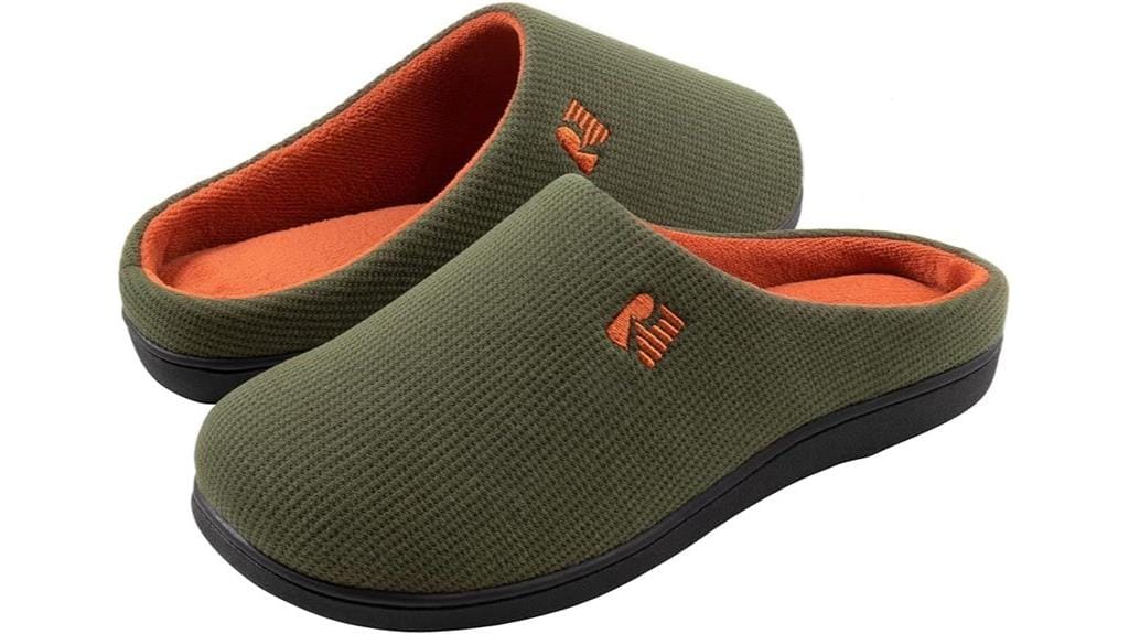 two tone memory foam slipper