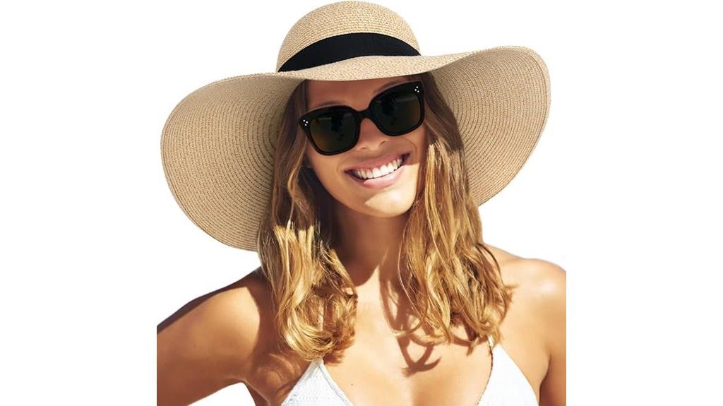 upf 80 summer straw hat