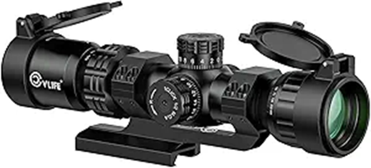 variable magnification rifle scope