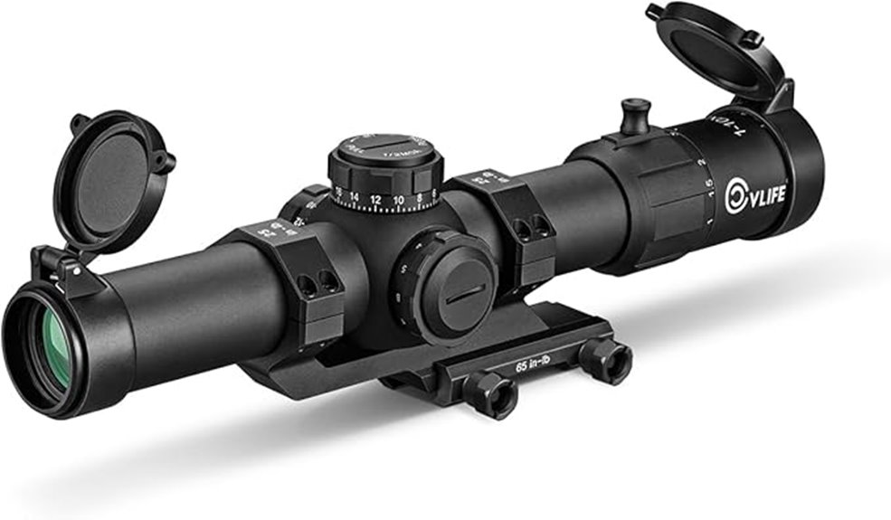 versatile magnification rifle scope