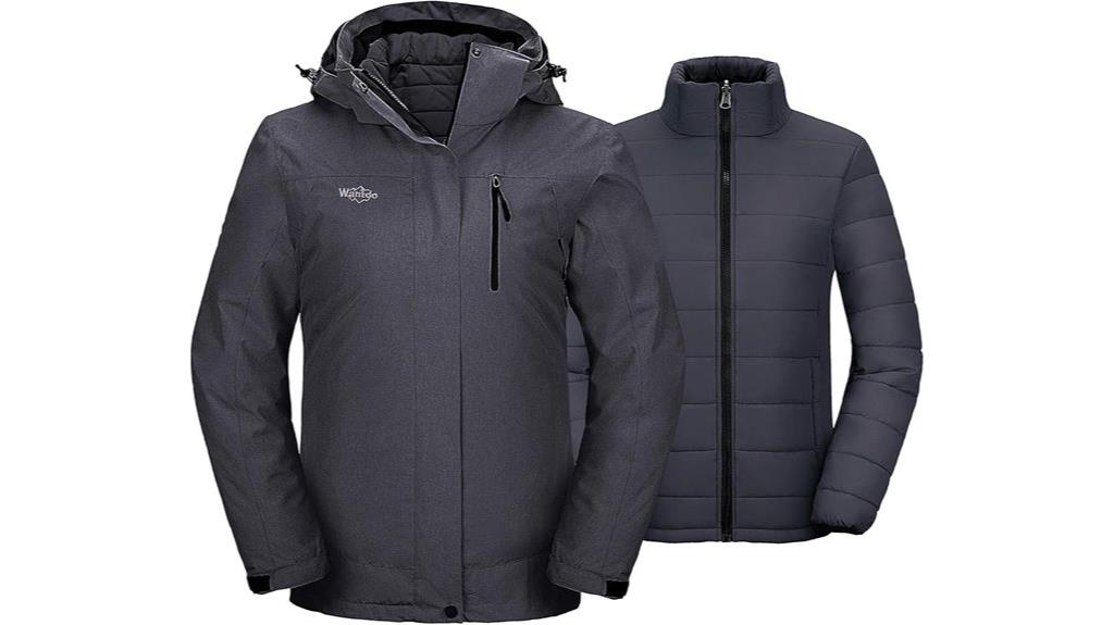 versatile waterproof ski jacket