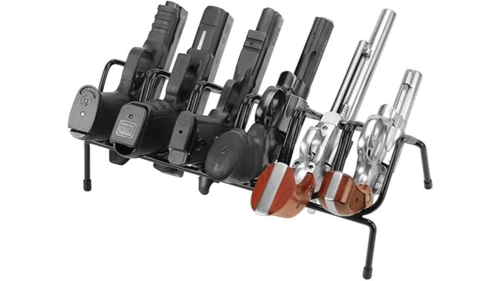 vinyl coated handgun storage rack