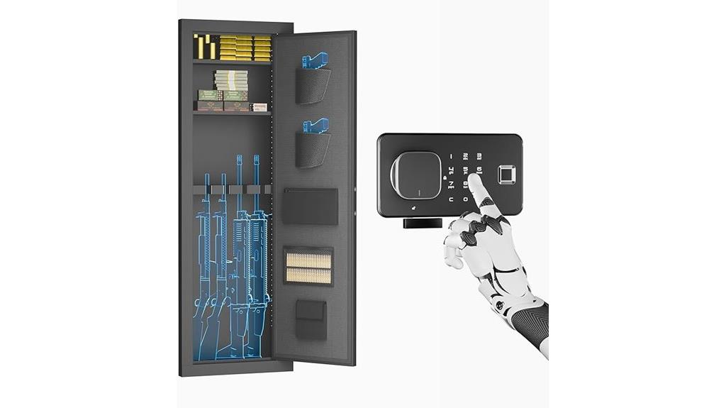 wall mounted gun safe