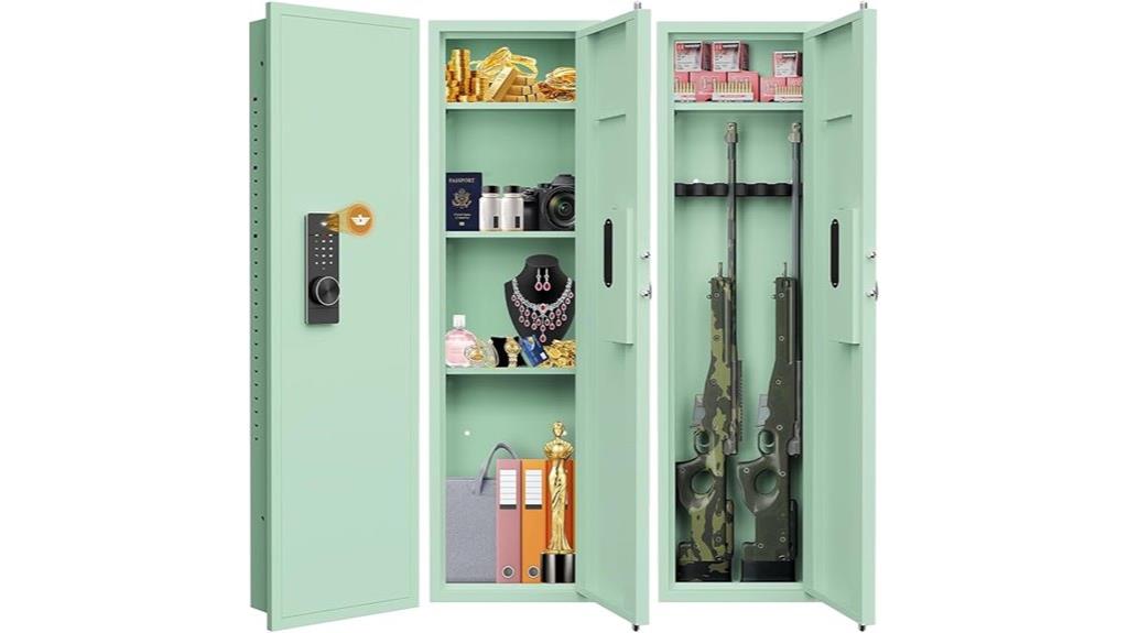 wall safe with alarms
