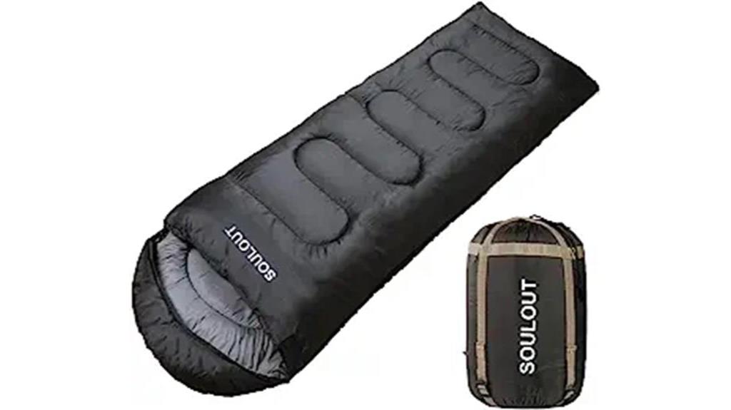 warm and waterproof sleeping bag