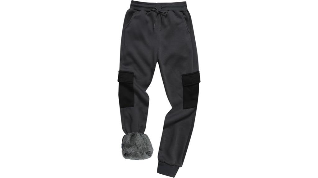 warm fleece jogger pants