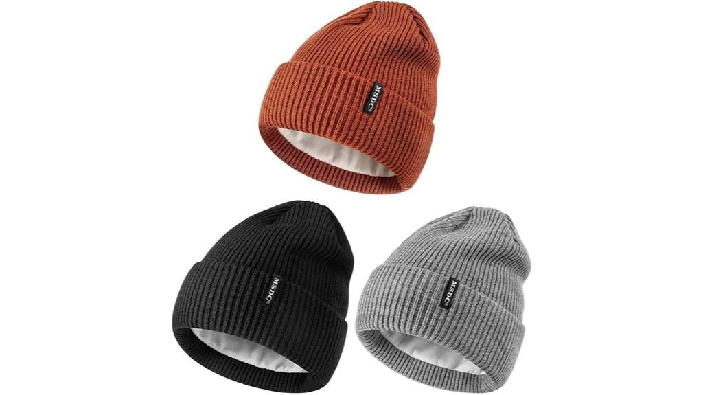 warm fleece winter beanies