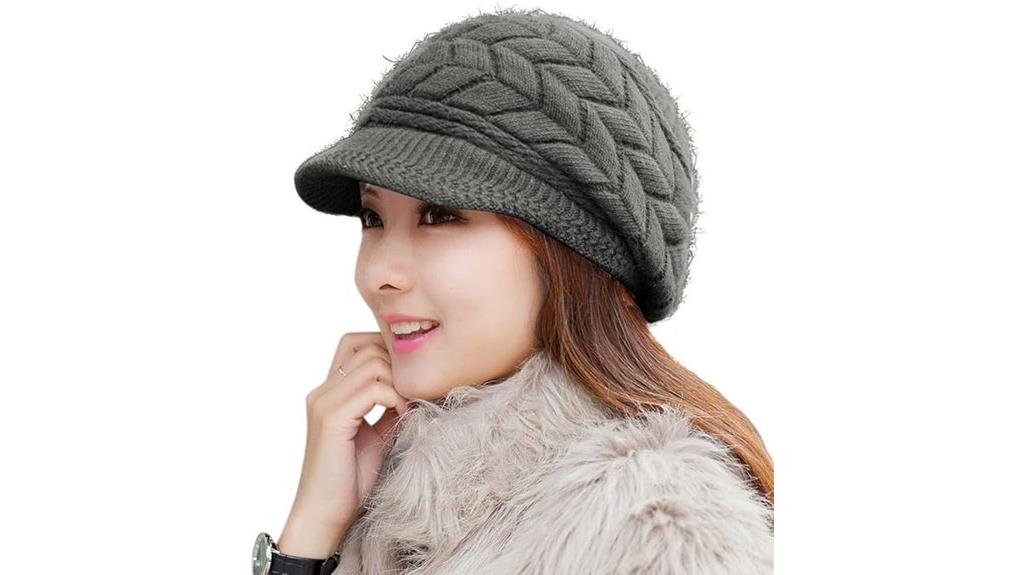 warm knit ski hat