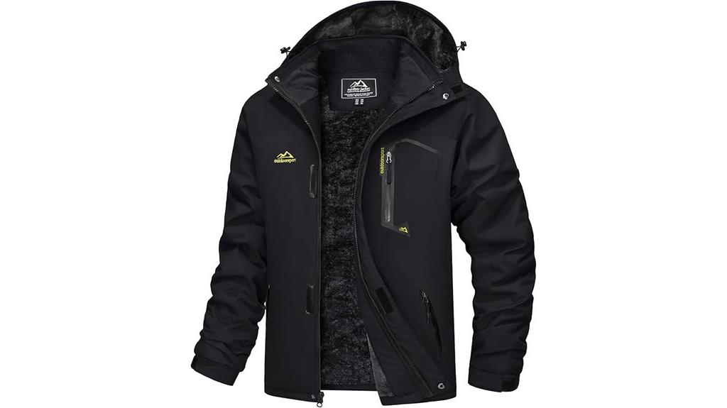 water resistant ski jacket