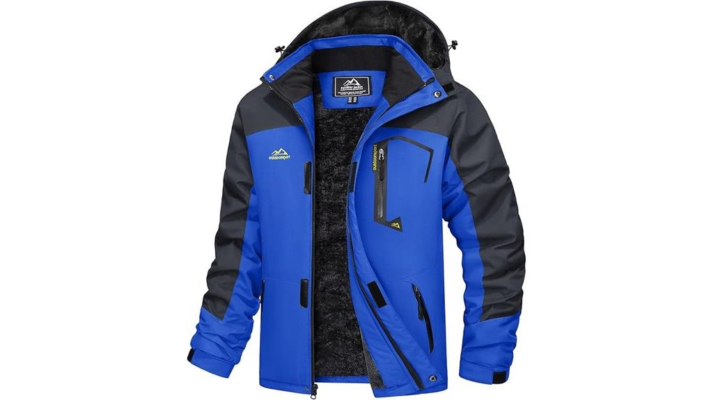 water resistant winter ski jacket