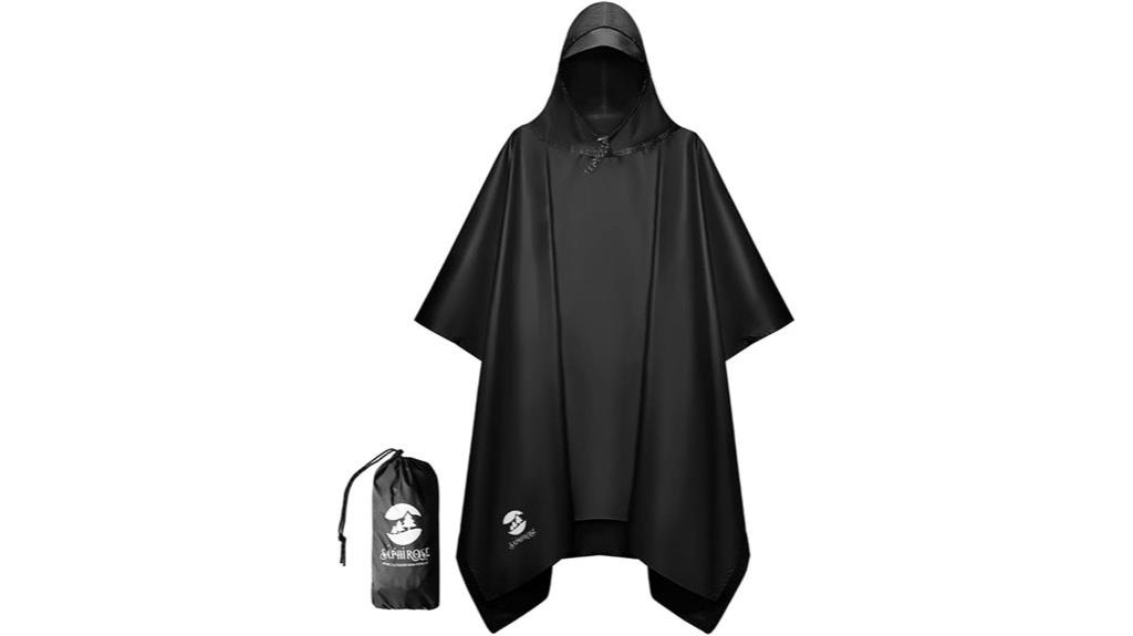 waterproof adult rain poncho