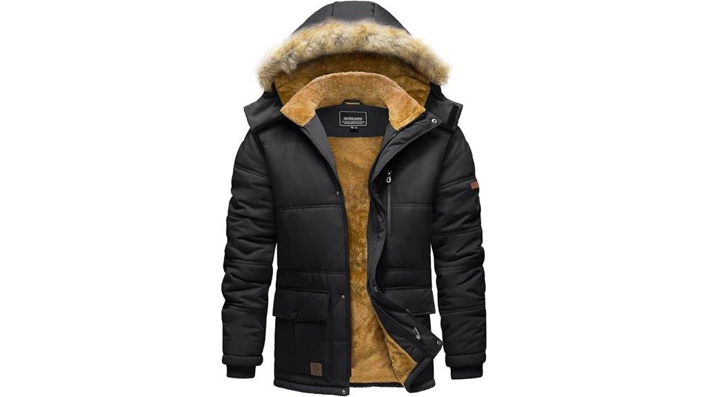 waterproof hooded winter parka