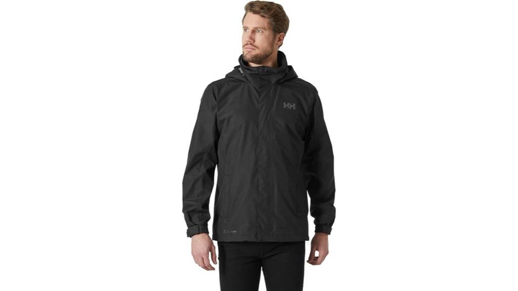 waterproof rain jacket packable hood
