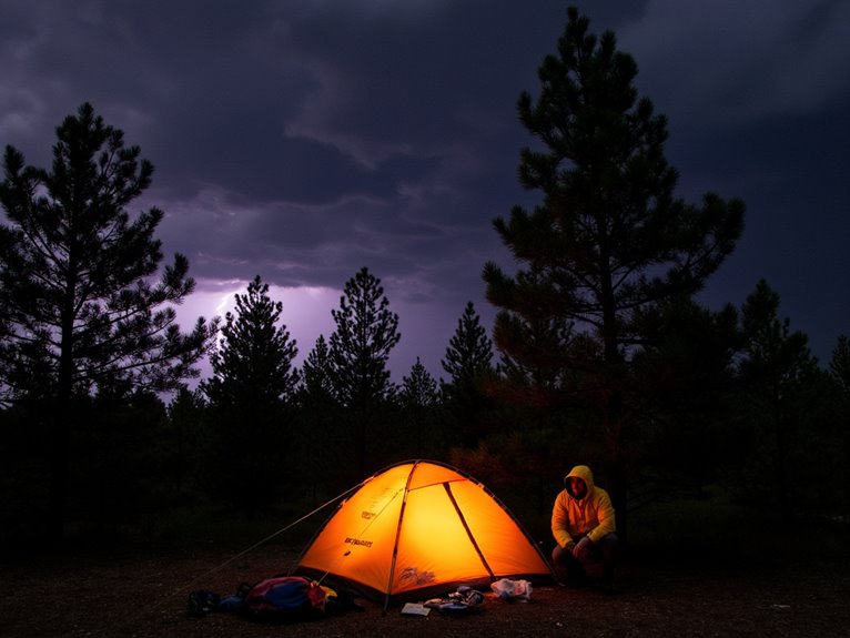 How to Respond to Lightning and Severe Weather While Camping