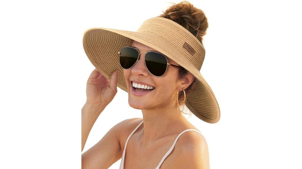 wide brim beach hat