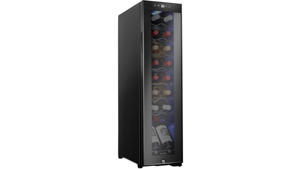 wine cooler with lock