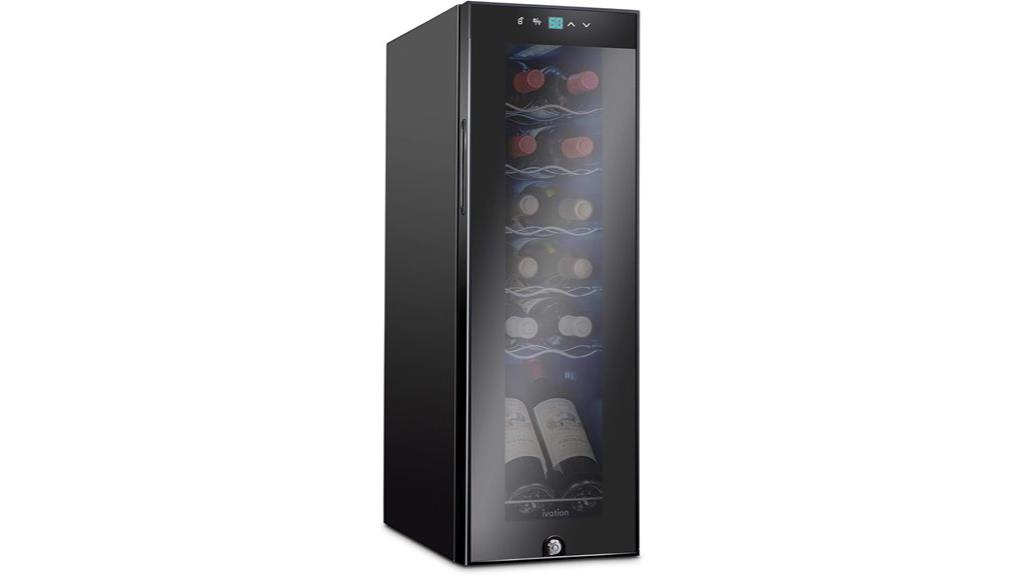 wine cooler with lock