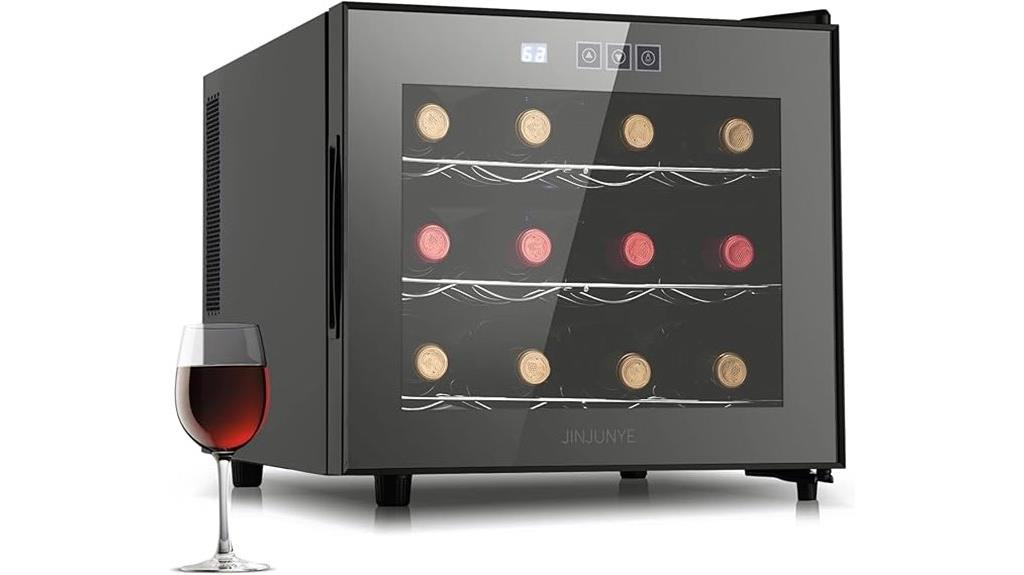 wine cooler with temperature control