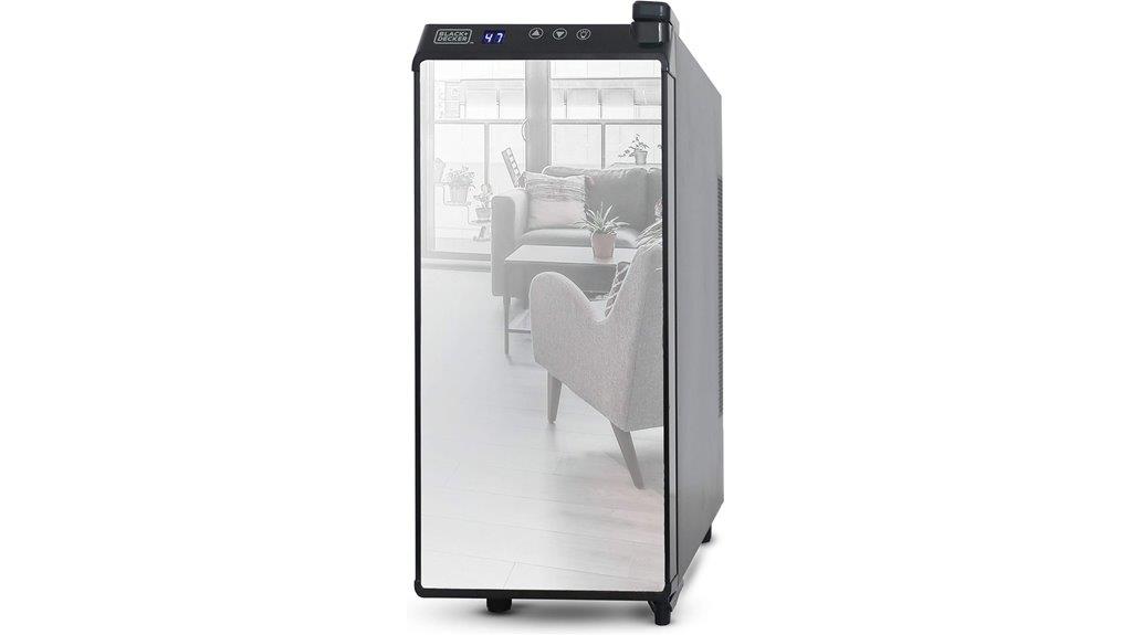wine fridge holds 12 bottles