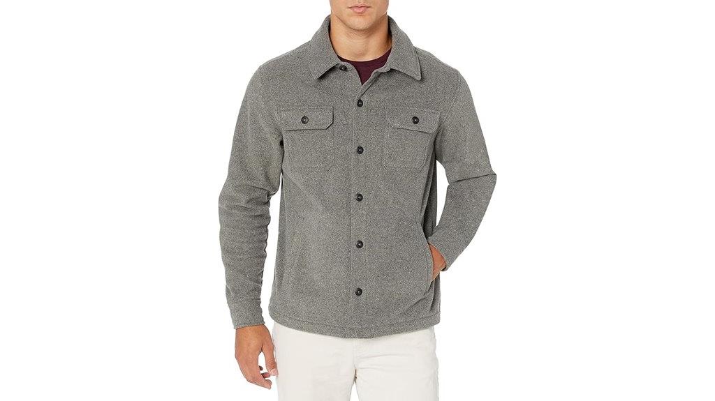 winter fleece shirt jacket
