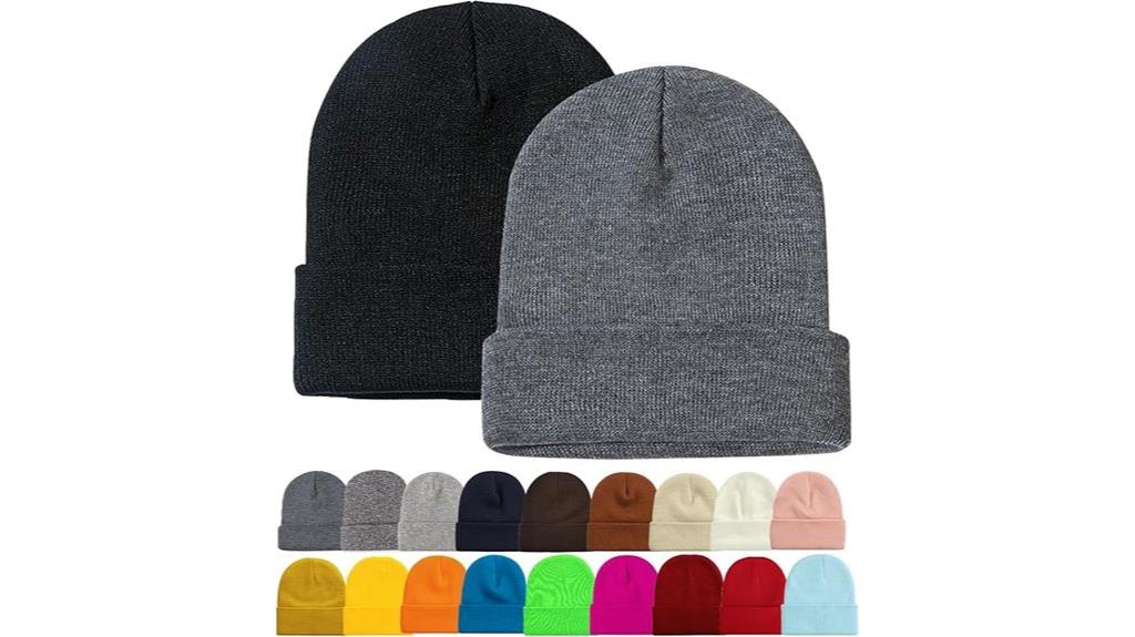 winter knit beanie hats