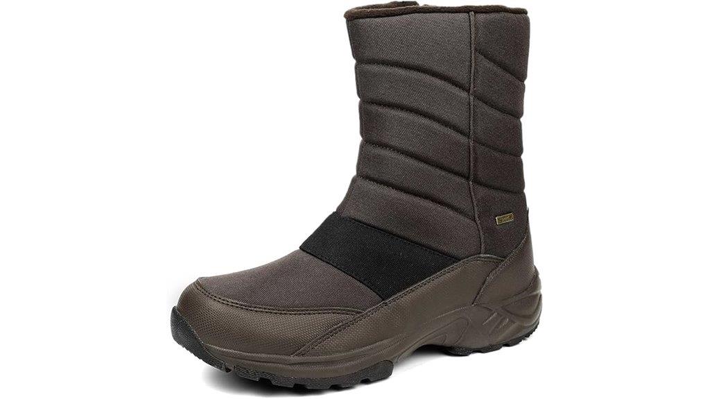 winter mid calf snow boot