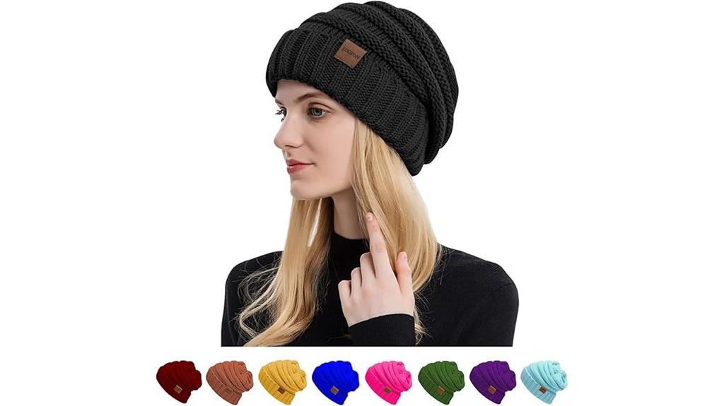 winter slouchy knit beanie