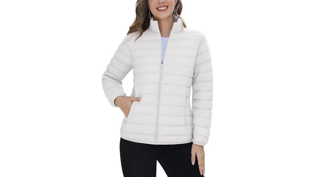 women s quilted puffer jacket