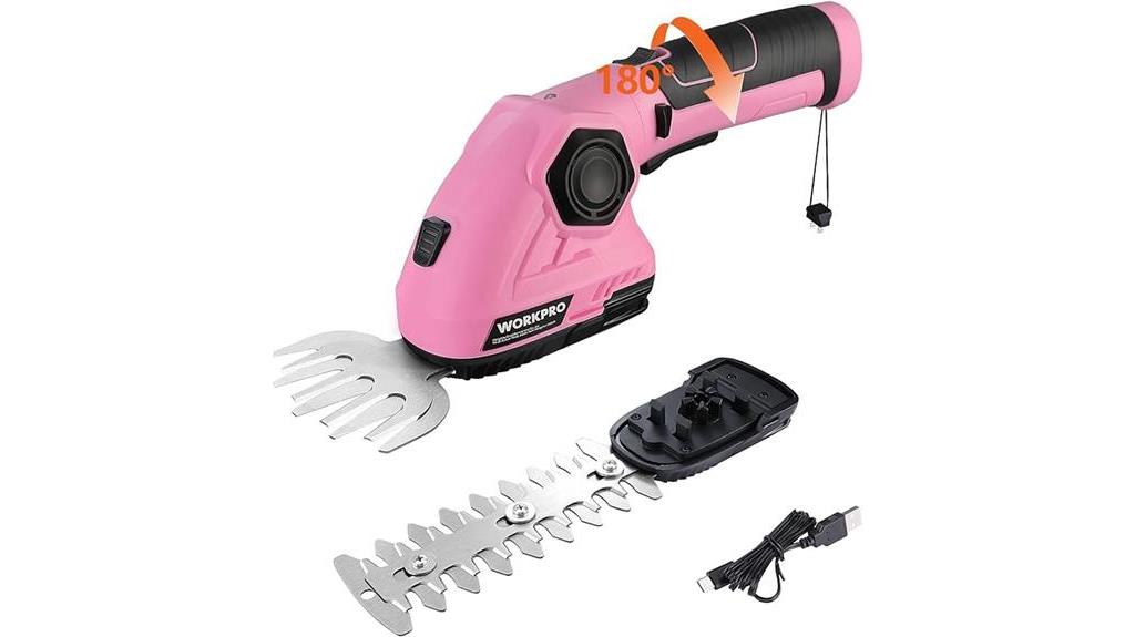 workpro pink cordless trimmer