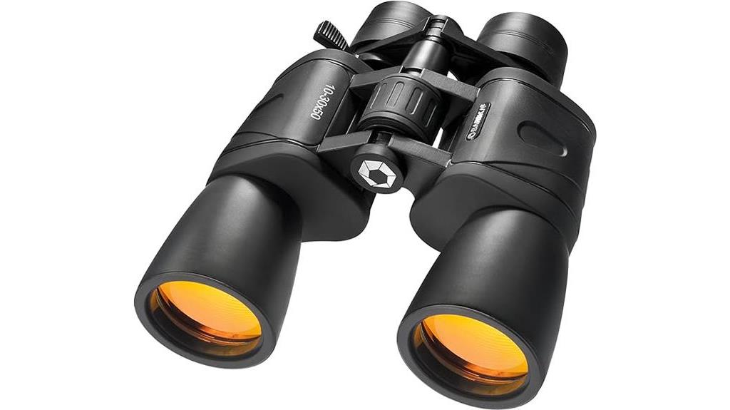 zoom binocular with black finish